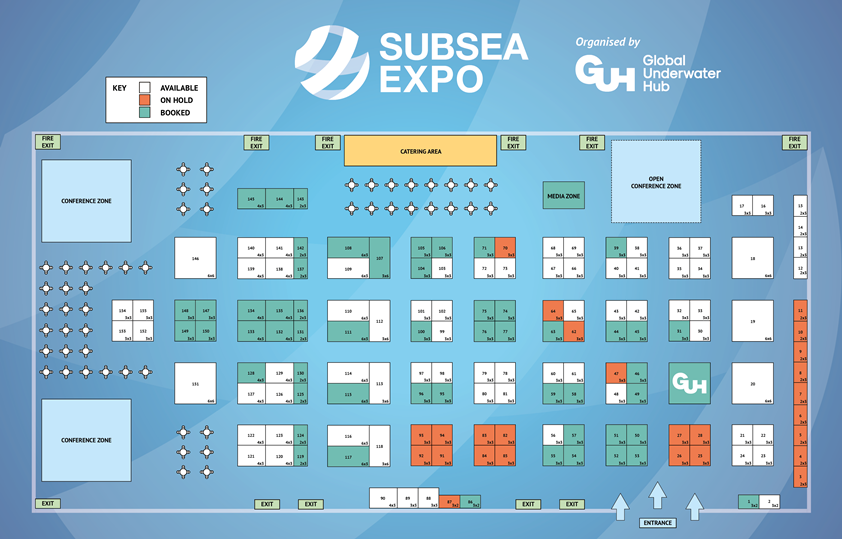 Subsea Expo 2026 Floorplan - 12.08.25
